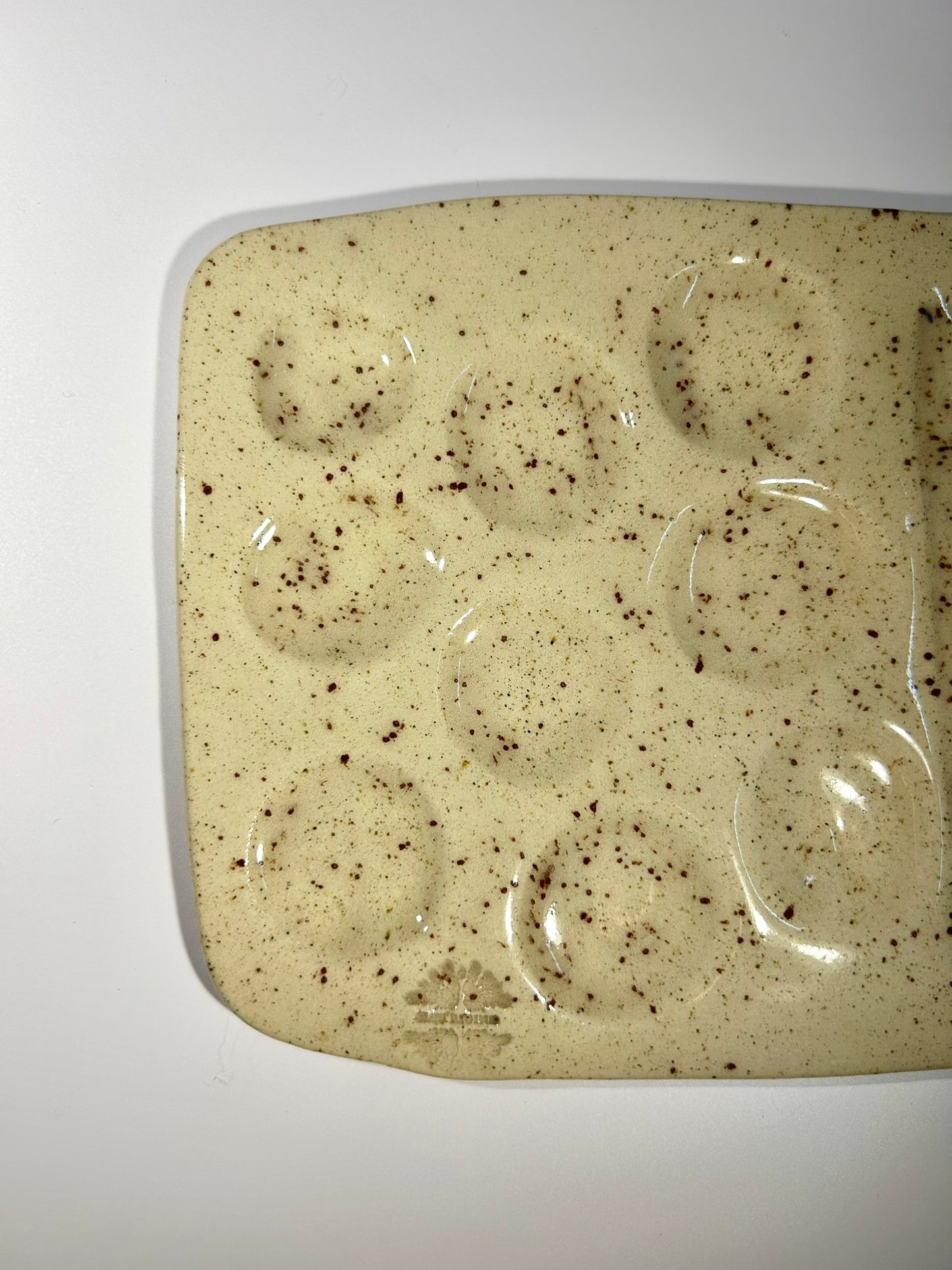 Grande palette de peinture en céramique