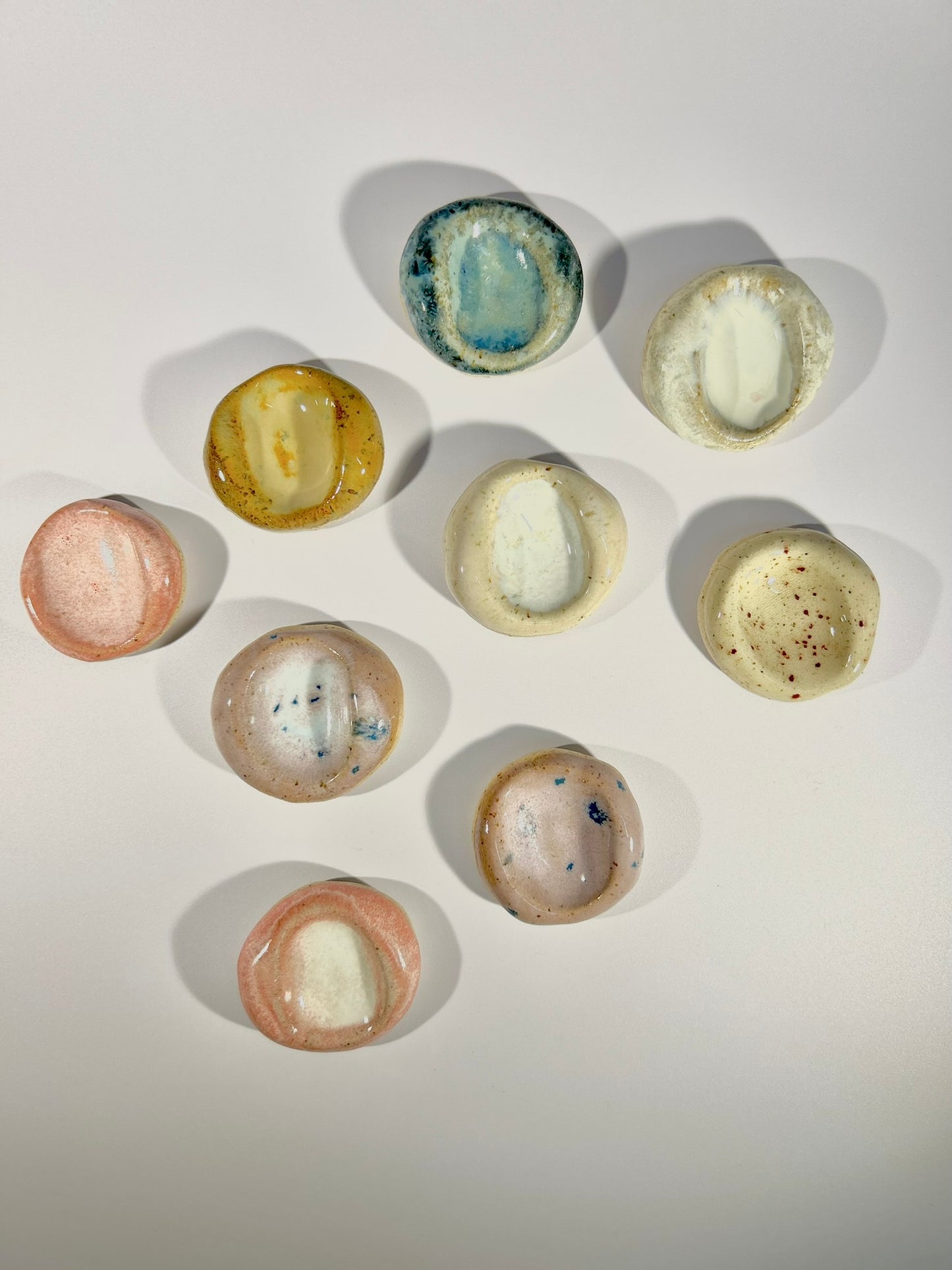 Worry stone : galet d'apaisement grigris en céramique