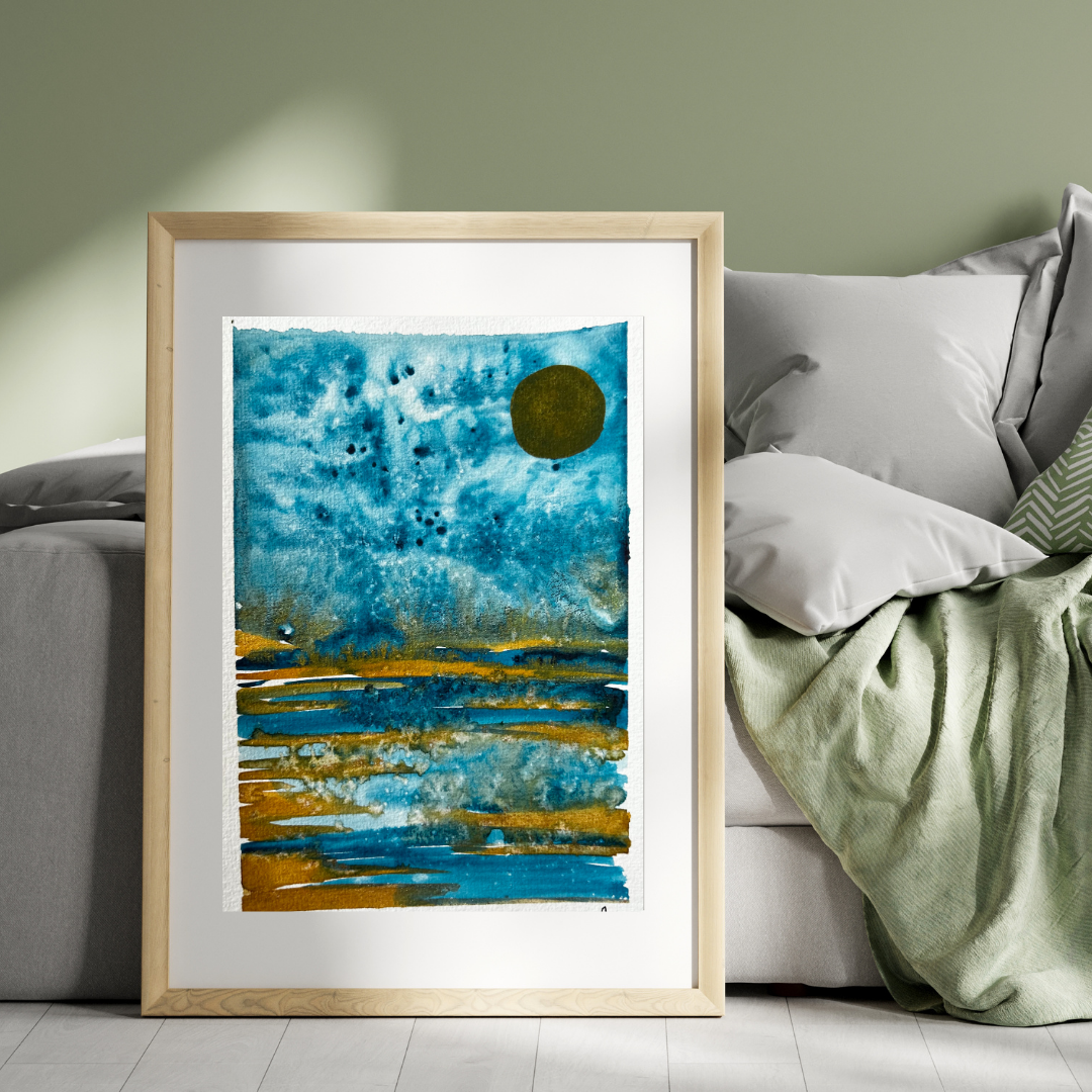 Aquarelle - Marais brillants