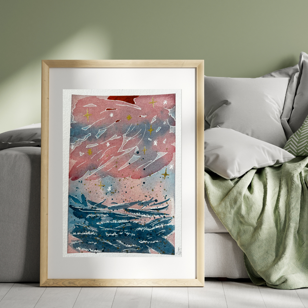 Aquarelle - Mer poétique