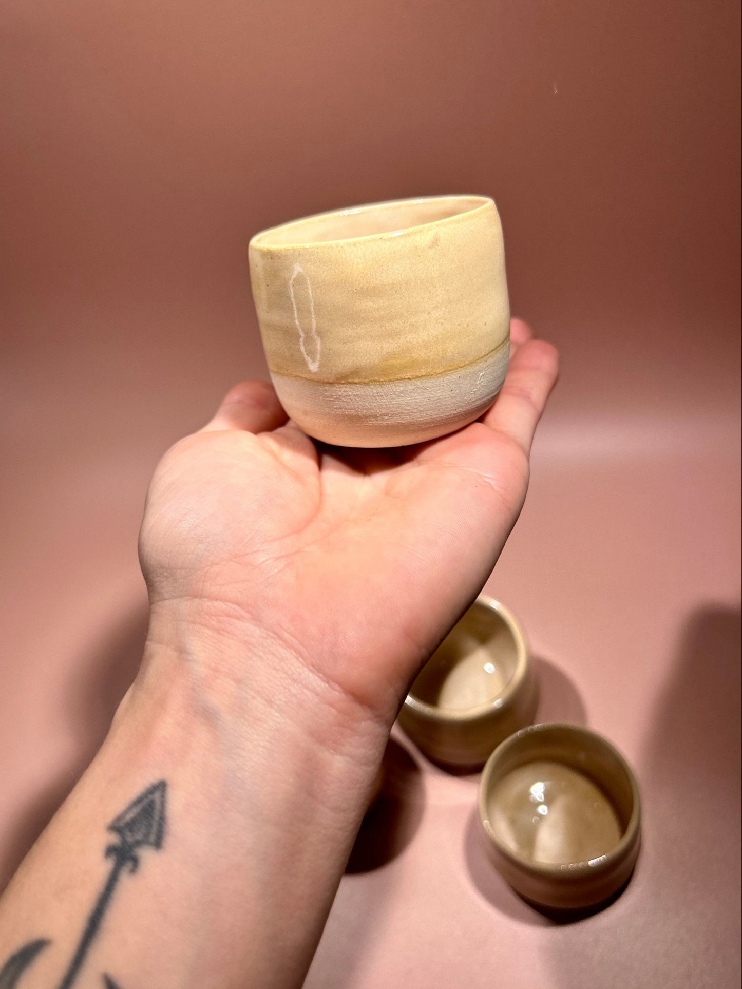 Set de 2 petites tasses en céramique