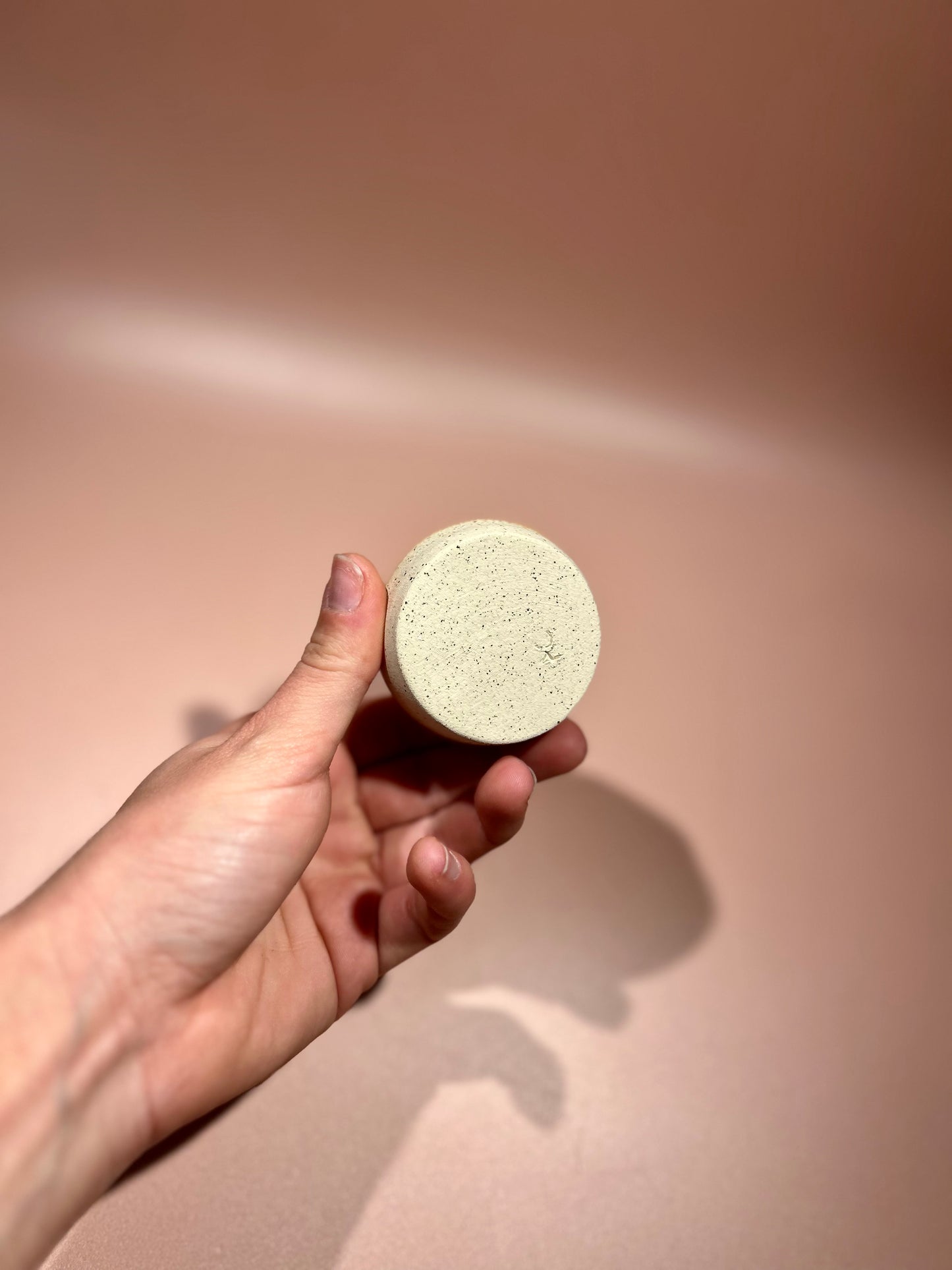 Mini soliflore en céramique abricot