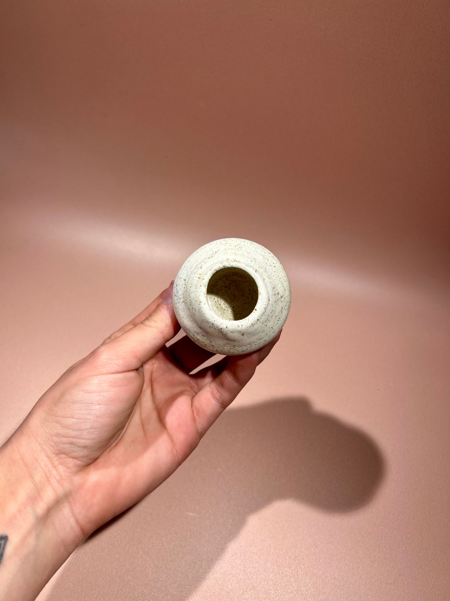 Mini soliflore en céramique pyritée