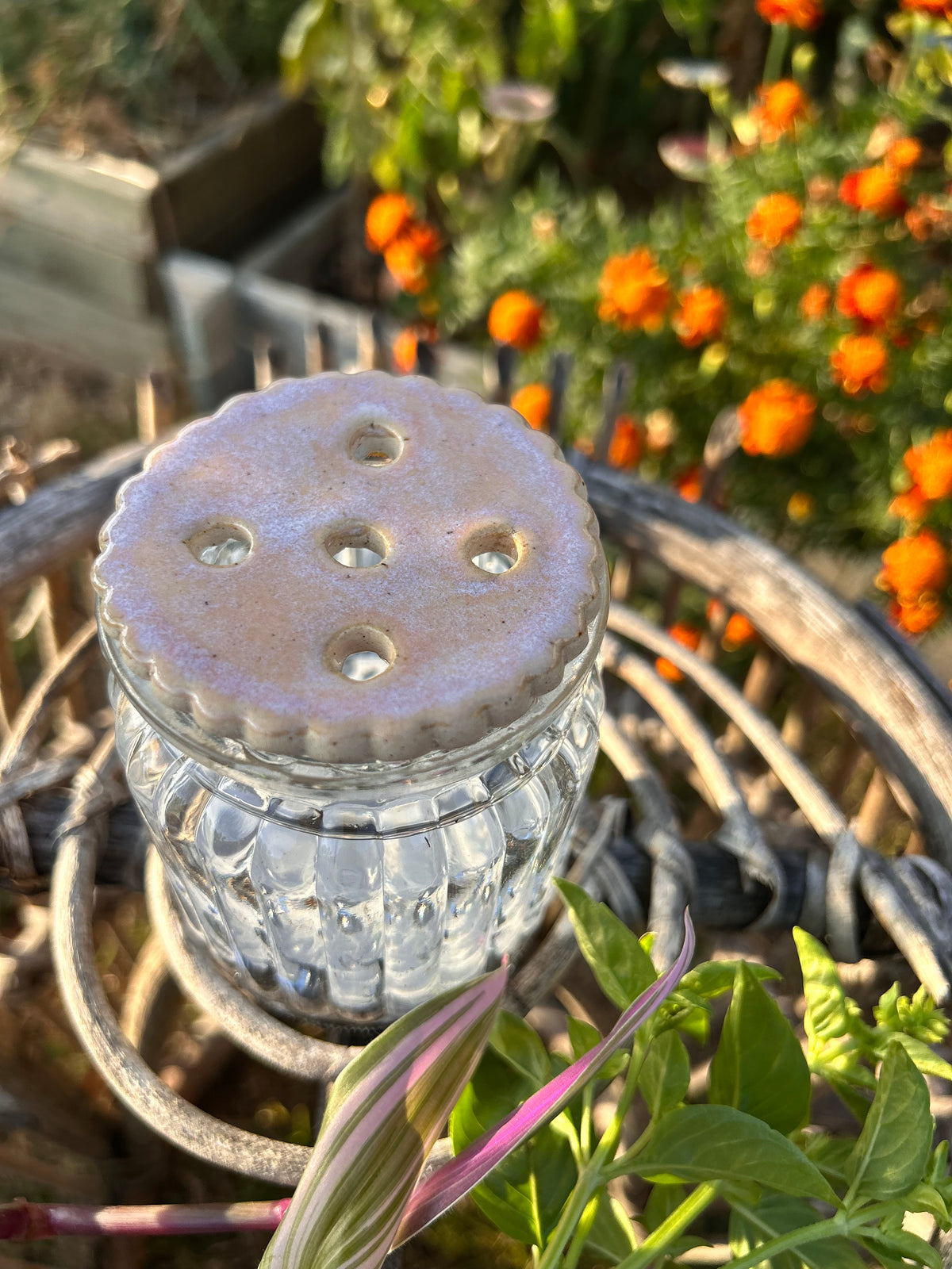 Bobèche à plantes en céramique