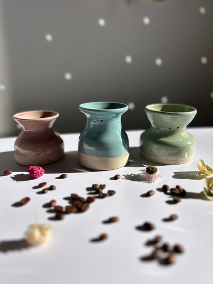 Vase en céramique violet