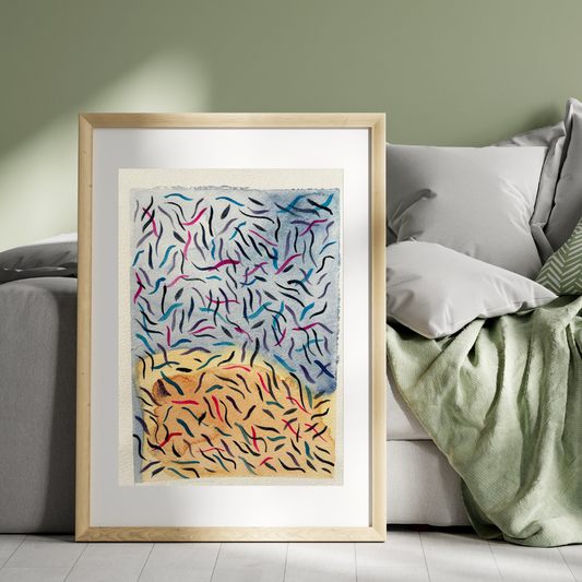 Aquarelle - Abstrait coloré