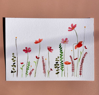 Aquarelle A5 florale