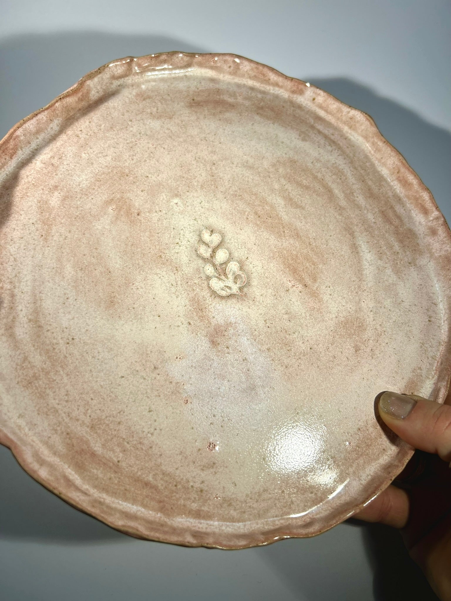 Assiette rose 3