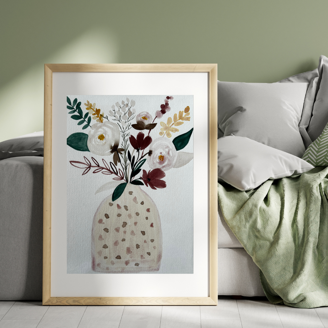 Aquarelle - Bouquet léger pastel