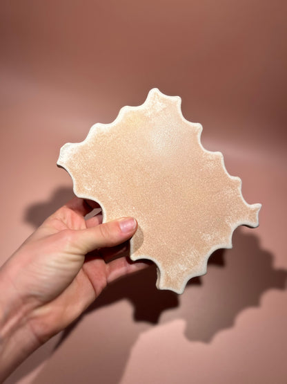 Dessous de plat en céramique rose