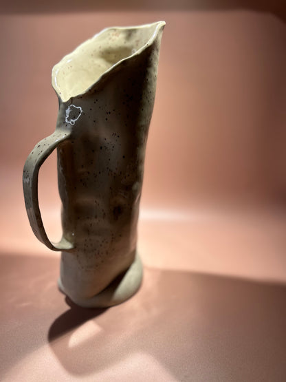 Carafe en céramique moucheté