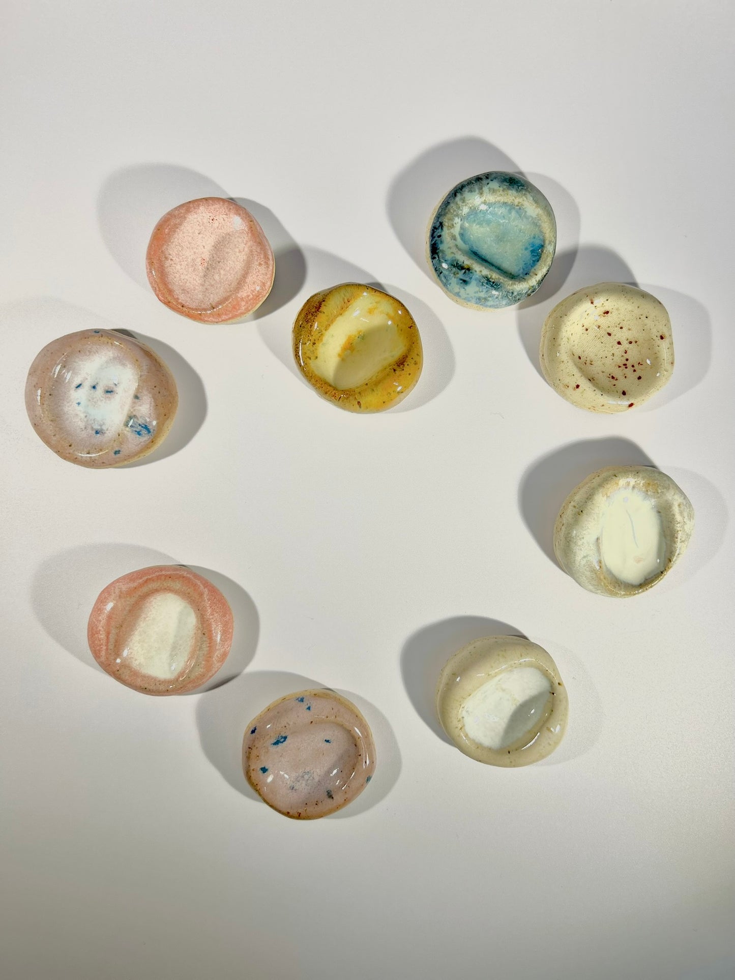 Worry stone : galet d'apaisement grigris en céramique