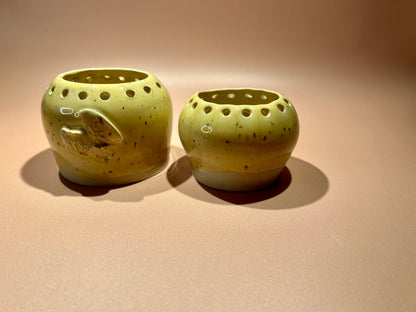 Lot de 2 petits pots en céramique