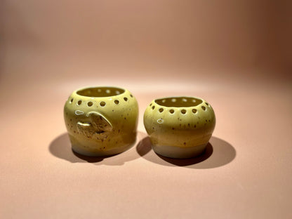 Lot de 2 petits pots en céramique