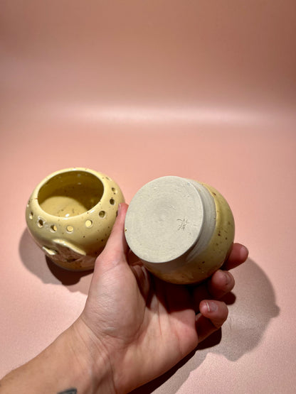 Lot de 2 petits pots en céramique