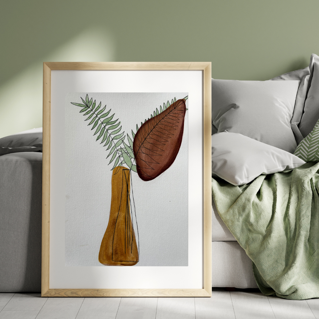 Aquarelle - Vase abstrait