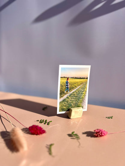 Porte-photo en céramique – Support pour polaroid, carte ou aquarelle A5