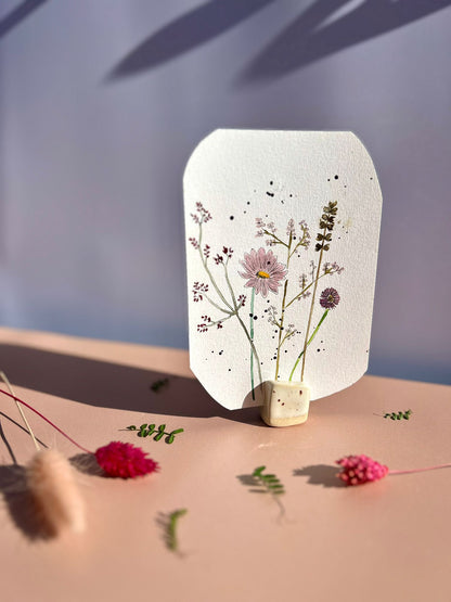 Porte-photo en céramique – Support pour polaroid, carte ou aquarelle A5