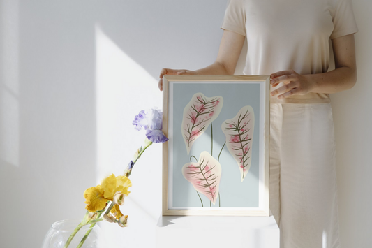 Illustration numérique A4 - Caladiums