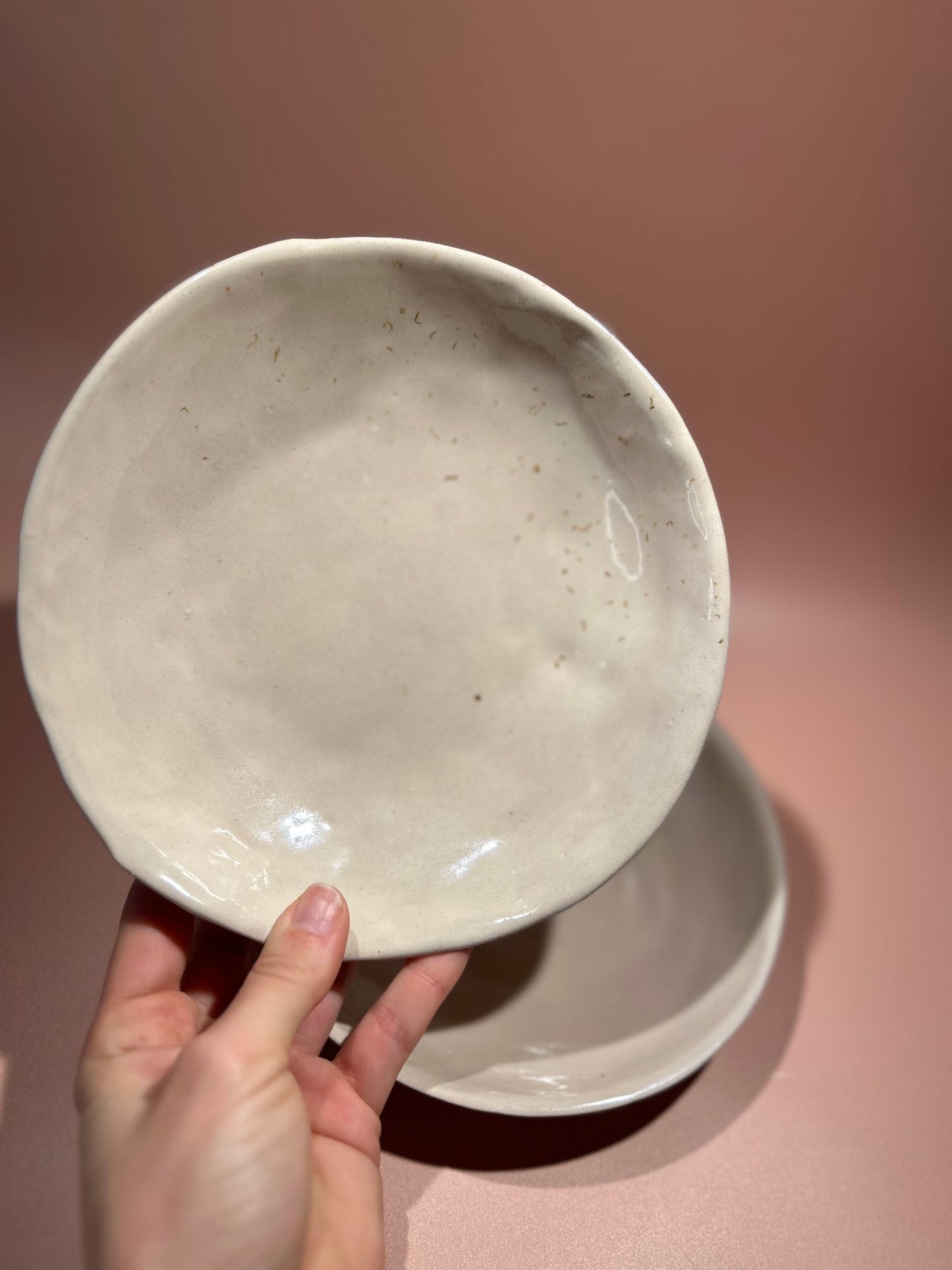 Set de 2 assiettes creuses en céramique