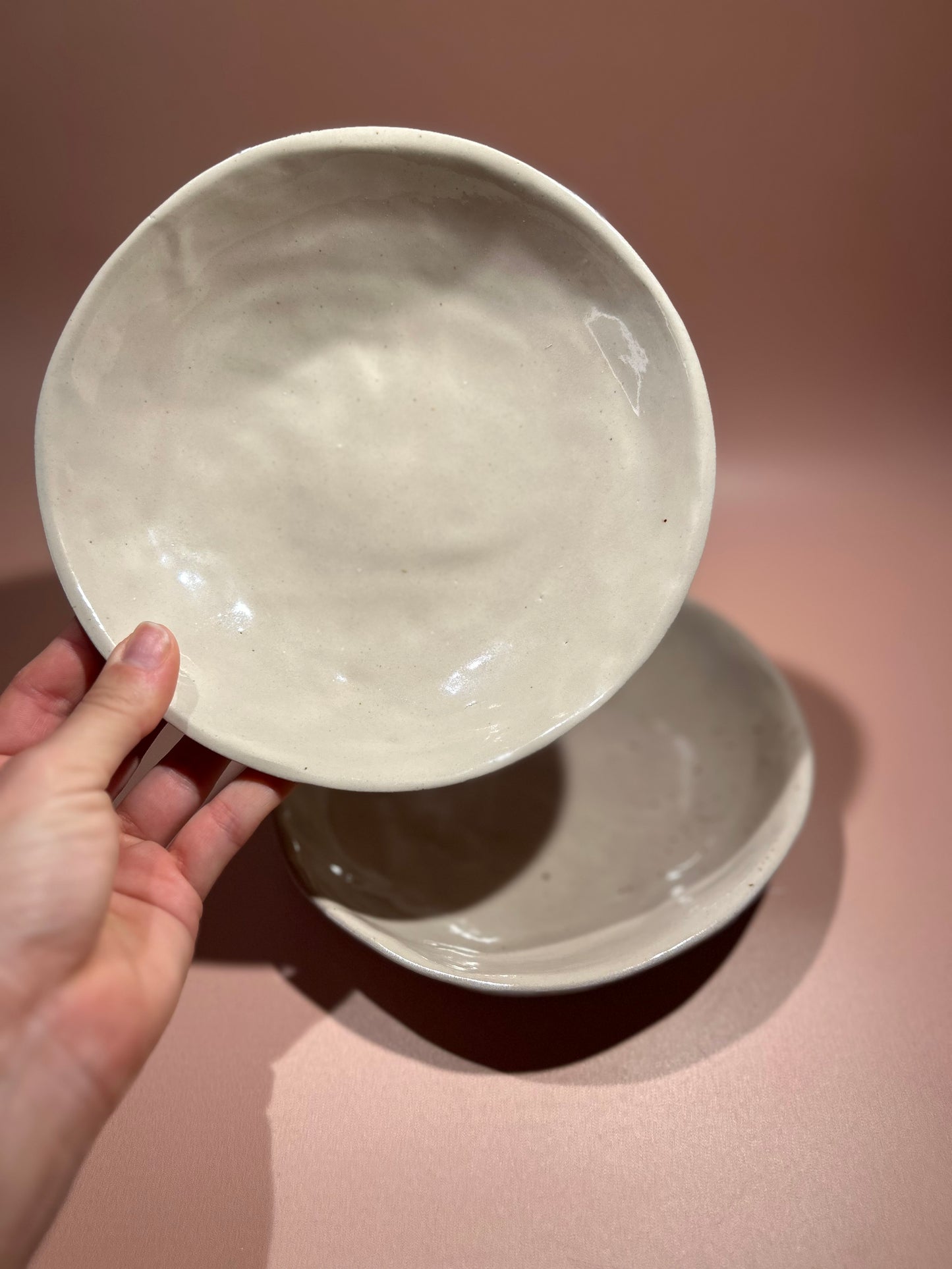 Set de 2 assiettes creuses en céramique