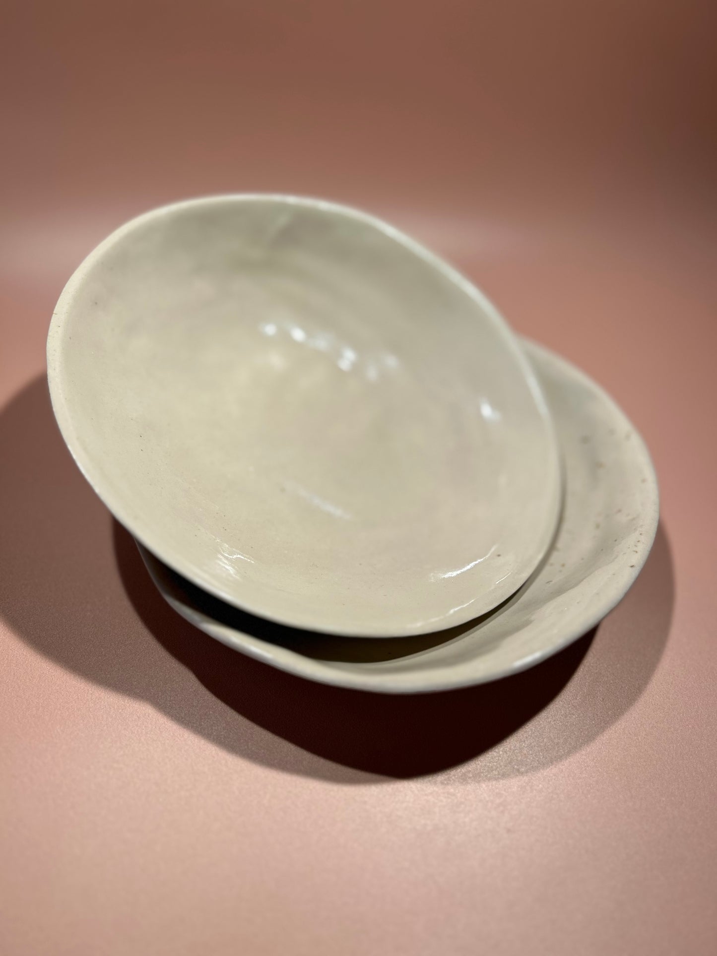 Set de 2 assiettes creuses en céramique